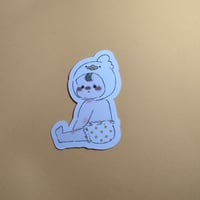 ベビステッカー　女の子　アヒル