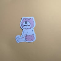 ベビステッカー　女の子　ぶた