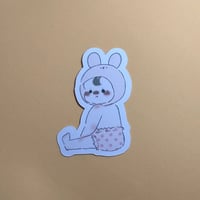 ベビステッカー　女の子　うさぎ
