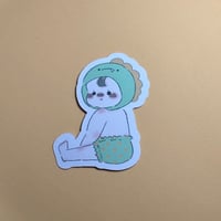 ベビステッカー　女の子　恐竜