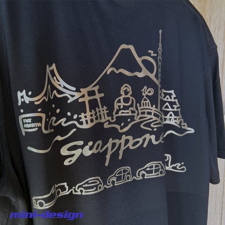 【日本】FIAT&ABARTH・ドライコットンタッチ ラウンドテール Tシャツ