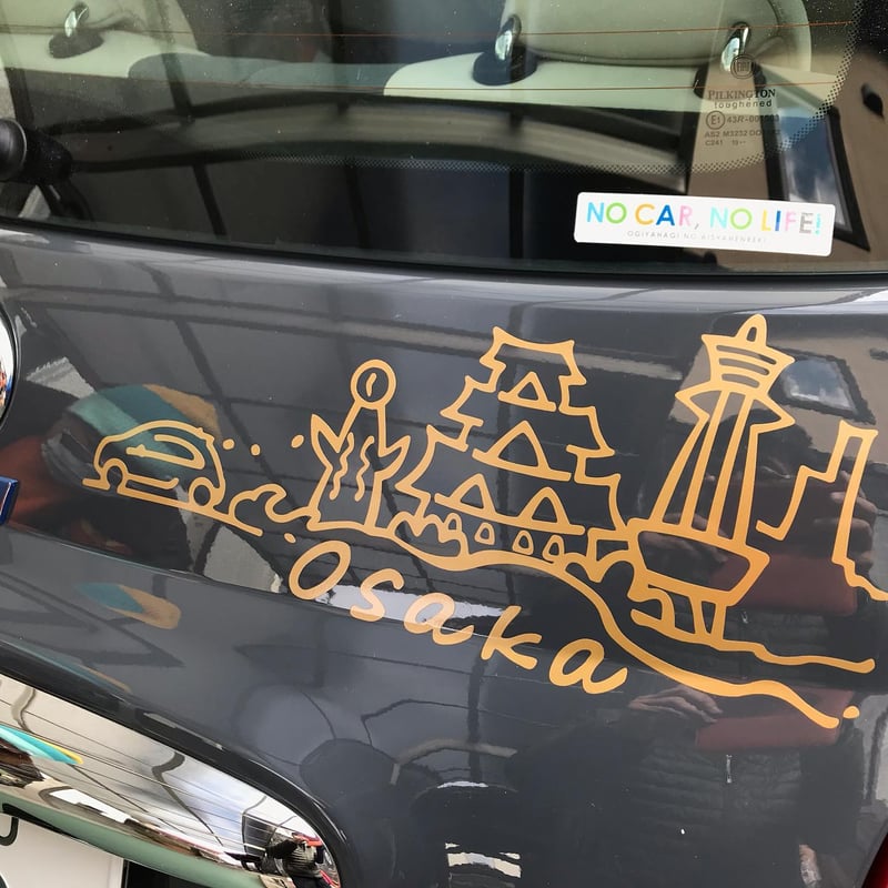 OSAKAチンクエチェント・ジャポーネデカール【大阪】4枚セット | MINI