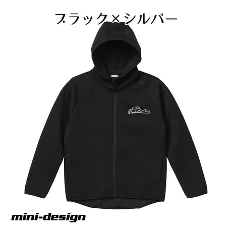 BMW MINI　ダンボールニット・パーカ【メタリックシルバープリント】