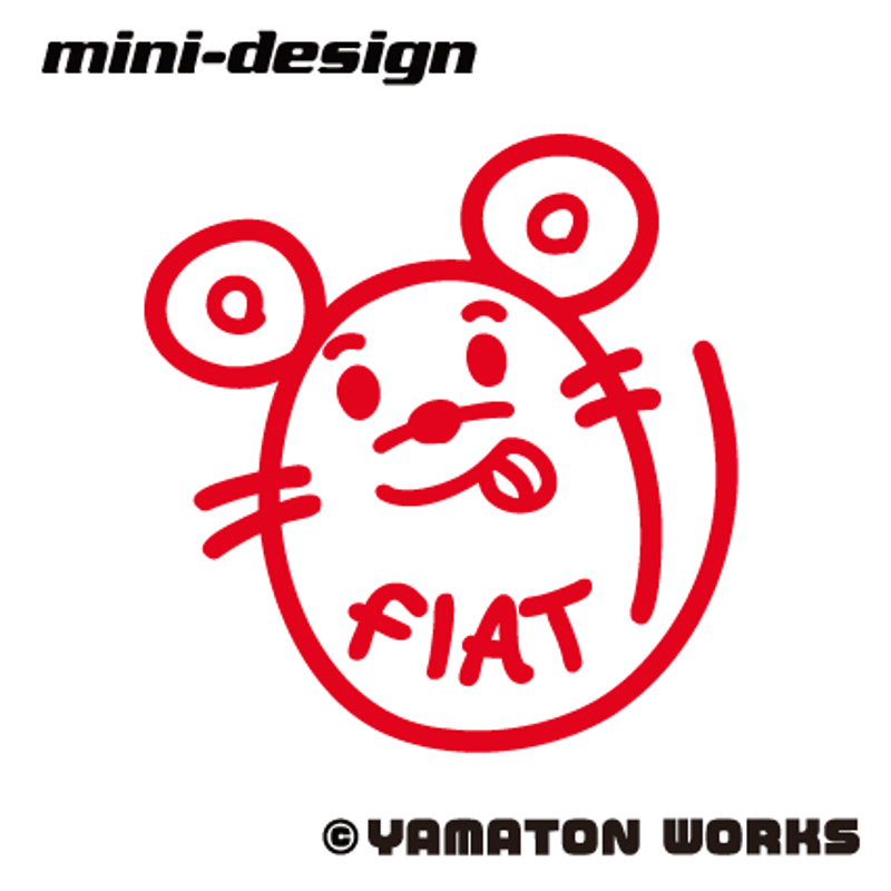 トッポリーノ FIATトッポちゃんデカール | MINI-DESIGN SHOP