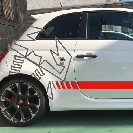 ABARTH 500/595 オリジナル・スコルピオーネ・サイドデカール