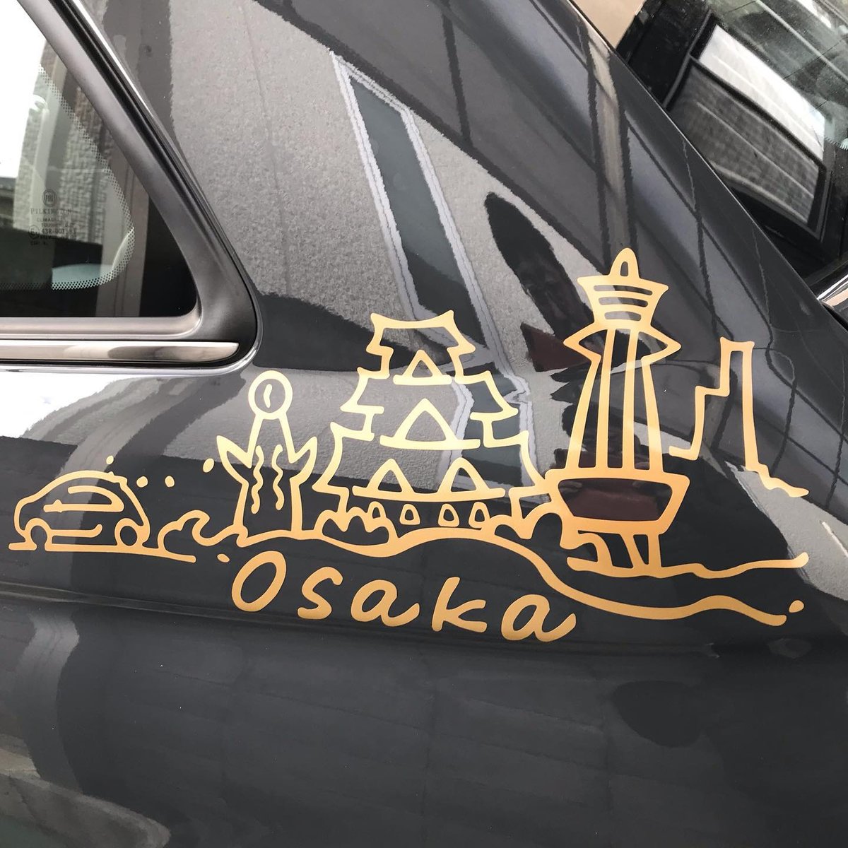 OSAKAチンクエチェント・ジャポーネデカール【大阪】4枚セット | MINI 