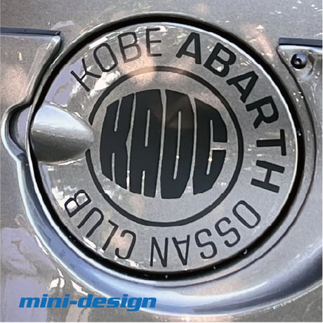 【KAOC】KOBE ABARTH OSSAN CLUB「給油口ステッカー」