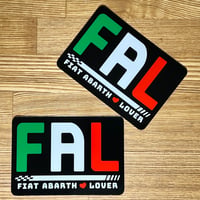 FAL 〜FIAT ABARTH LOVER クラブ・ステッカー（２枚セット）