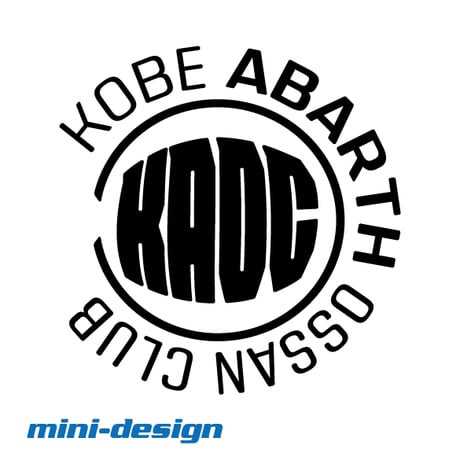 【KAOC】KOBE ABARTH OSSAN CLUB「給油口ステッカー」