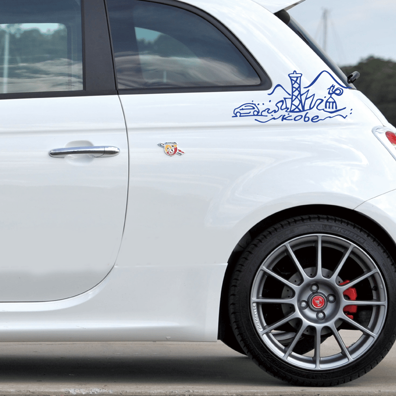KOBEチンクエチェント・ジャポーネデカール【神戸】4枚セット | MINI 