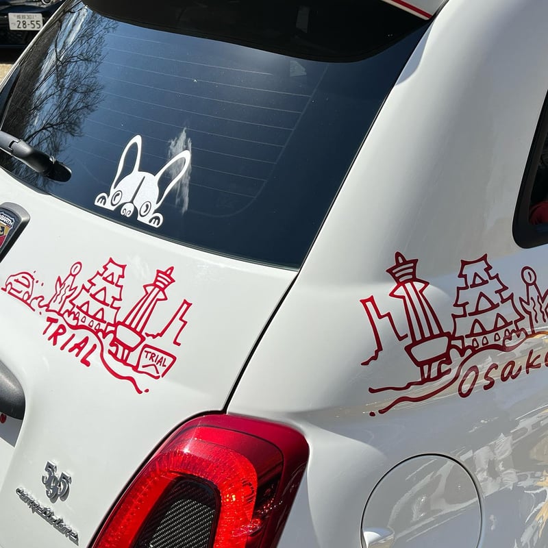 OSAKAチンクエチェント・ジャポーネデカール【大阪】4枚セット | MINI