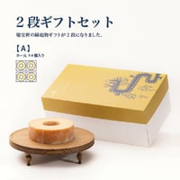 龍乃掌2段ギフト【A】ソフトホール2個＆ハードホール2個（ラッピング紙袋なし）