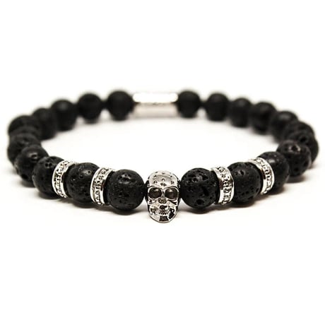 SkeletonHD スケルトンエイチディー ブレスレット　Emperador Silver Skull Bracelet SLK-148