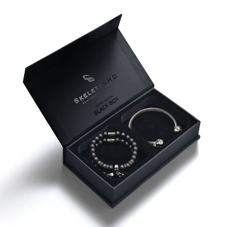 SkeletonHD スケルトンエイチディー ブレスレット SkeletonHD Black Skull Storm Box