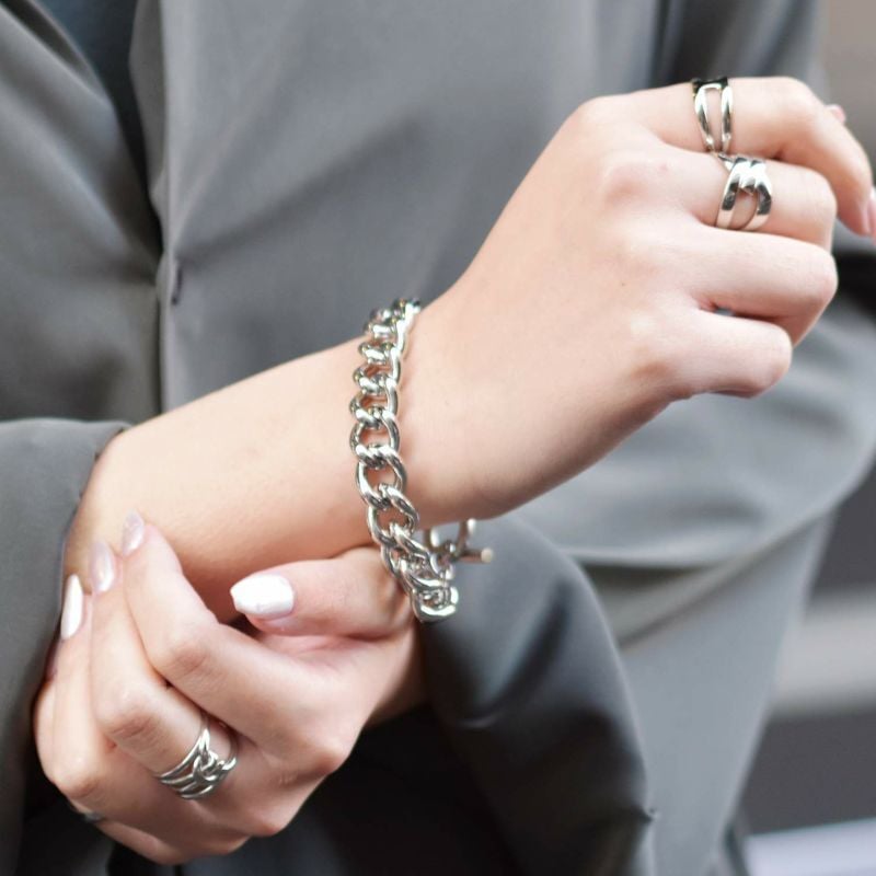 LHME-エルエイチエムイーリンクチェーンブレスレット/TYPE D