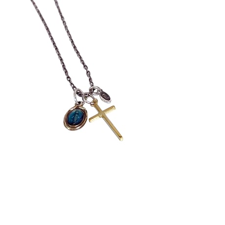 amp japan アンプジャパン Epoxy Mary & Cross Necklace　13AD-286