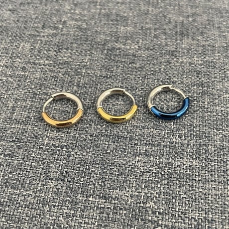 Zanipolo Terzini ザニポロタルツィーニ ツイスト フープピアス ステンレス ZTE3629UX  1点