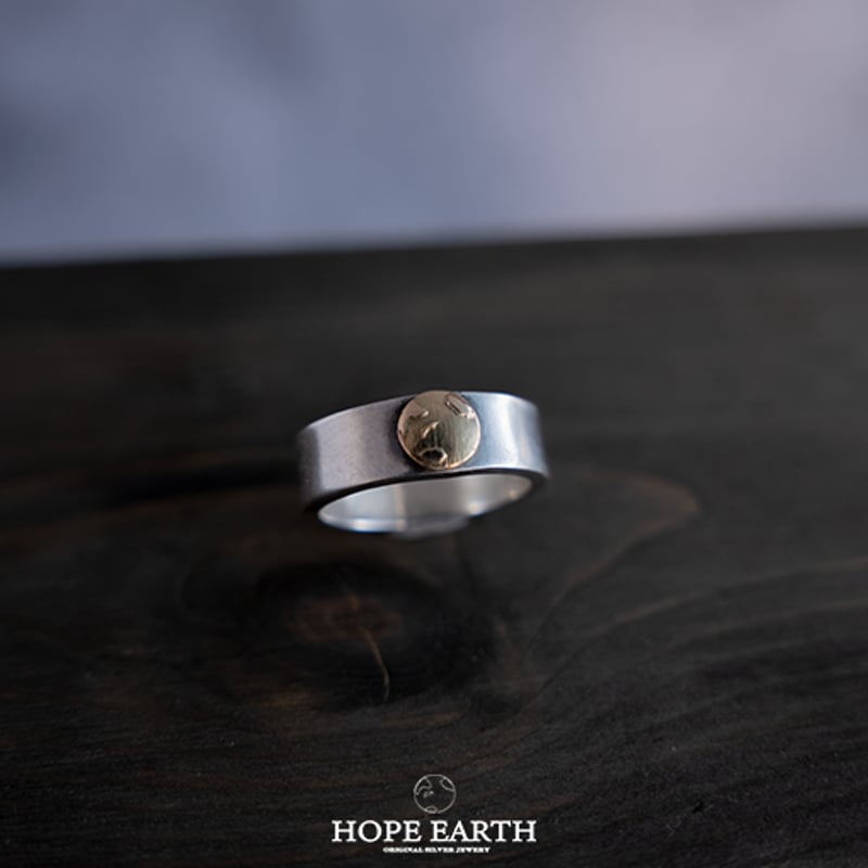 在庫あり HOPE EARTH ホープアース K18YG シルバーリング HE-R1-3 | 