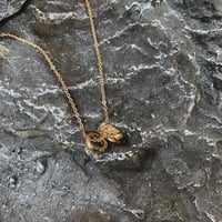 CHOLOS チョロス GOLDLINE FEATHER(M) NECKLACE PENDAN