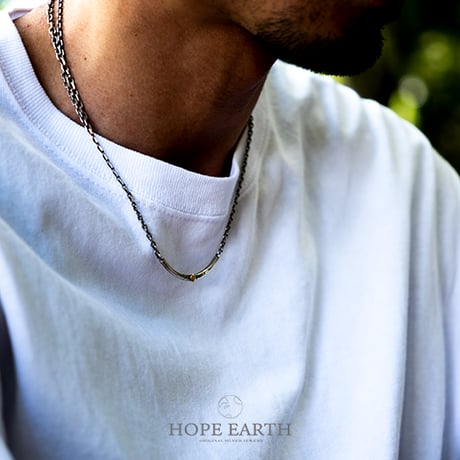 HOPE EARTH ホープアース スターリングシルバー　ネックレス　T-3_K18YG_vintage