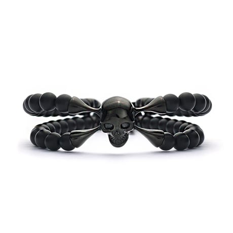 SkeletonHD スケルトンエイチディー ブレスレット　SpiderHD - Black Skull  SP-870