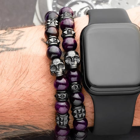SkeletonHD スケルトンエイチディー ブレスレット Dark Purple SLK-M058