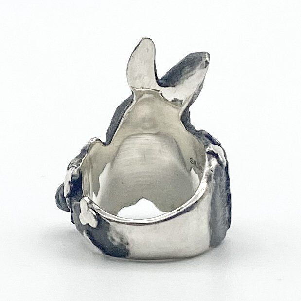 DECOvienya ウサギとクローバーリング(ブラック） | Pan's Secret パン