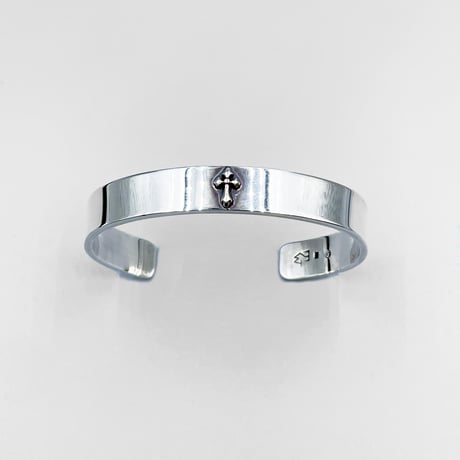 TRAVIS WALKER トラヴィスワーカー SILVER BANGLE 10mm WITH 1 SILVER TW SMALL ARROW CROSS