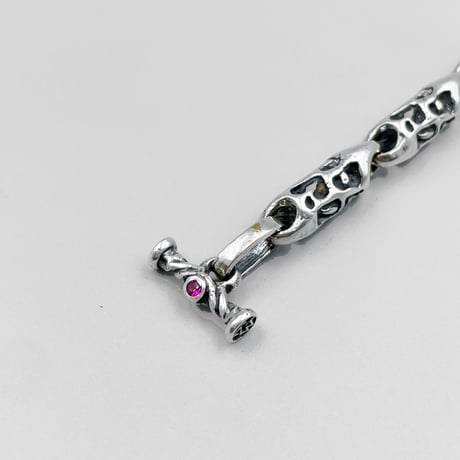 TRAVIS WALKER TW トラヴィスワーカー ブレスレット MINI MEAT BRACELET W/ T-BAR CZ (RUBY)