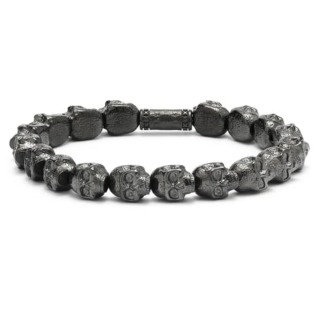 SkeletonHD スケルトンエイチディー ブレスレット Stealth - All Skulls Bracelet