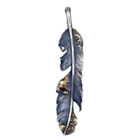 CHOLOS チョロス GOLDLINE FEATHER(M) NECKLACE PENDAN