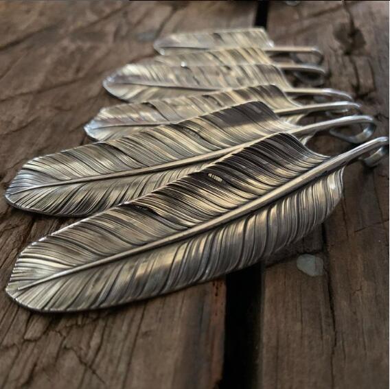 CHOLOS チョロス FEATHER TOP(M) NECKLACE PENDANT ペンダ