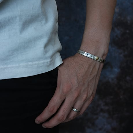 HOPE EARTH ホープアース スターリングシルバー　唐草バングル　B-2soil_K18YG_brand new bangle