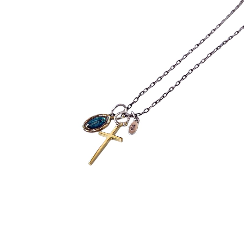 amp japan アンプジャパン Epoxy Mary & Cross Necklace 1