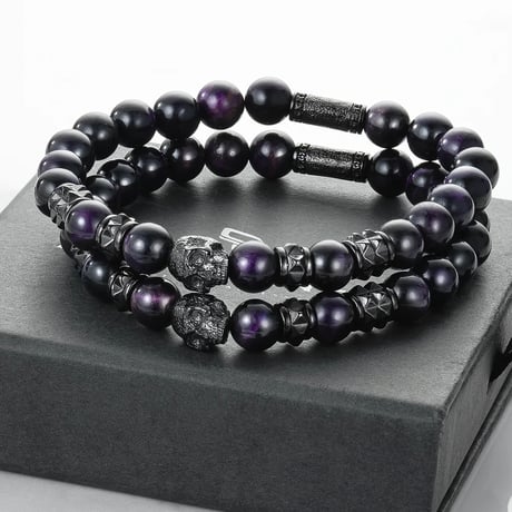 SkeletonHD スケルトンエイチディー ブレスレット Dark Purple SLK-M058