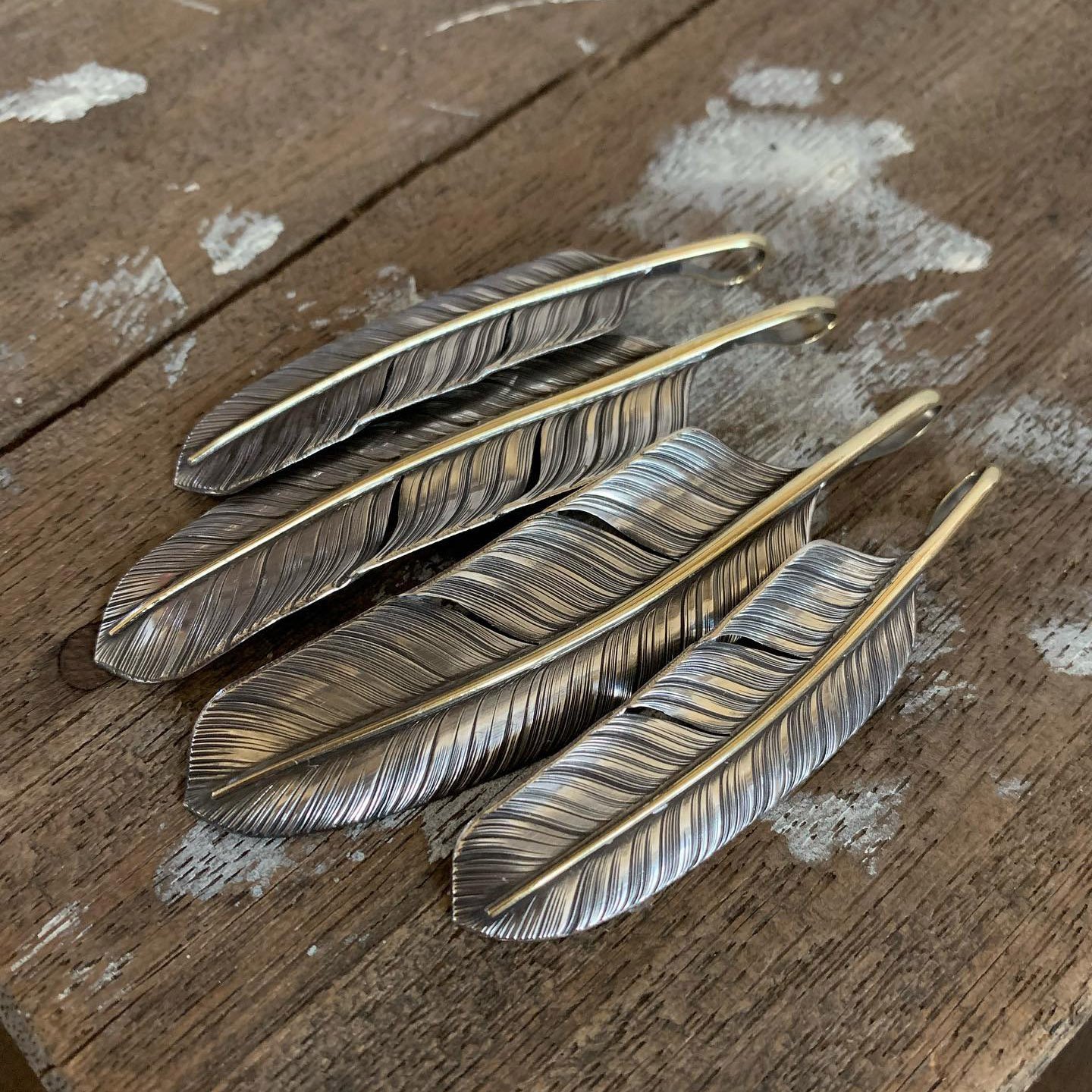 CHOLOS チョロス フェザー 18K ゴールド 芯金 先金 ネックレス original