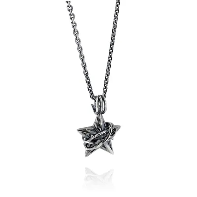 エムズコレクション シルバーネックレス ブラックスター ダイオプサイト エムズコレクション ブラックスター ダイオプサイト ネックレス