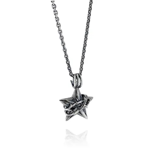 ms collection ブラックスター　ネックレス エムズコレクション シルバーネックレス ブラックスター ダイ