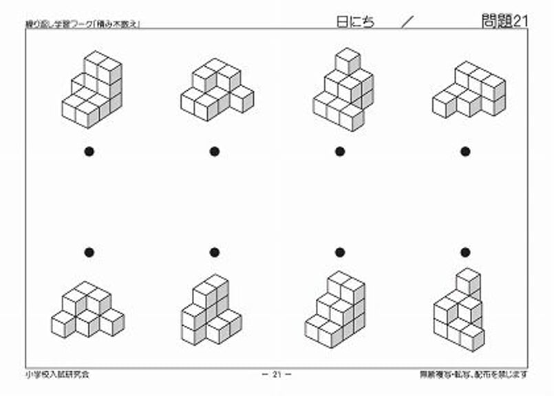 積み木 小学校受験 小学校受験 立体パズル 積み木 ずけいブロック