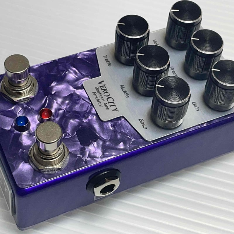 VeroCity effects pedal E-GL-B2 パールパープルトッププレート U VeroCity effects pedal E-GL-B2 パールパープルトッププレート U