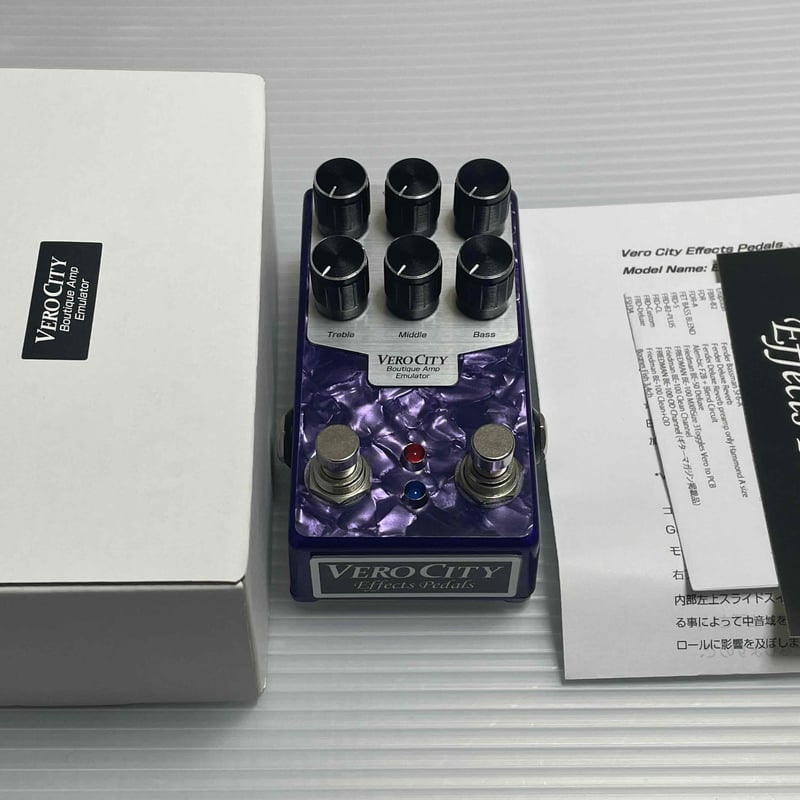 VeroCity effects pedal E-GL-B2 パールパープルトッププレート U VeroCity effects pedal E-GL-B2 パールパープルトッププレート U