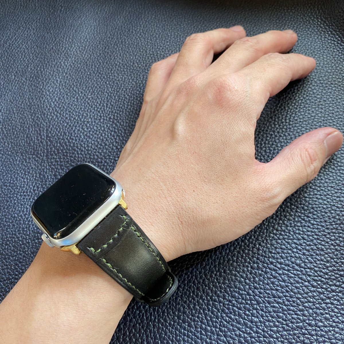 atelier fugosen「AppleWatch ケースサイズ45/44 レザーベルト・バ...