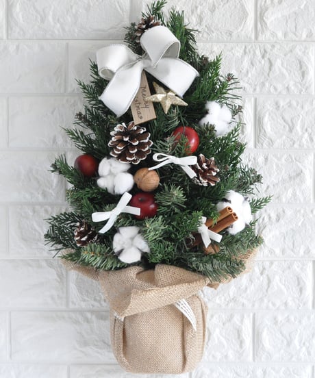 『エタンセル』　Xmas壁掛けロングブーケ CATEGORY クリスマスアイテム | Flower&Nantucket Basket On