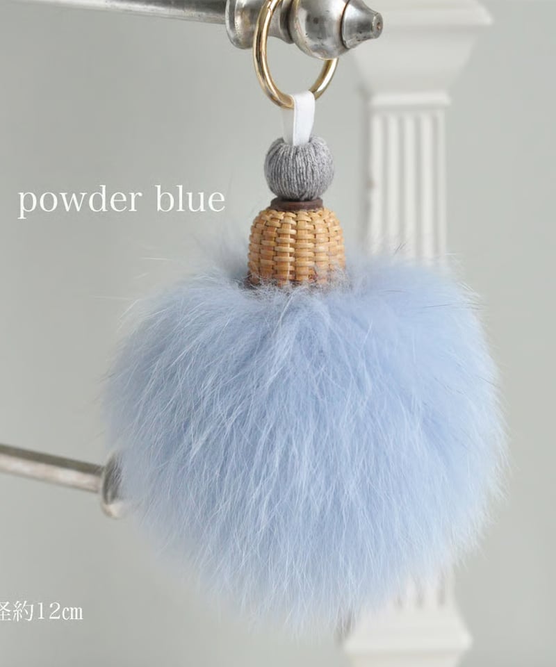 ナンタケットバスケット（ハンドメイド / 牛革取手 × チンチラ