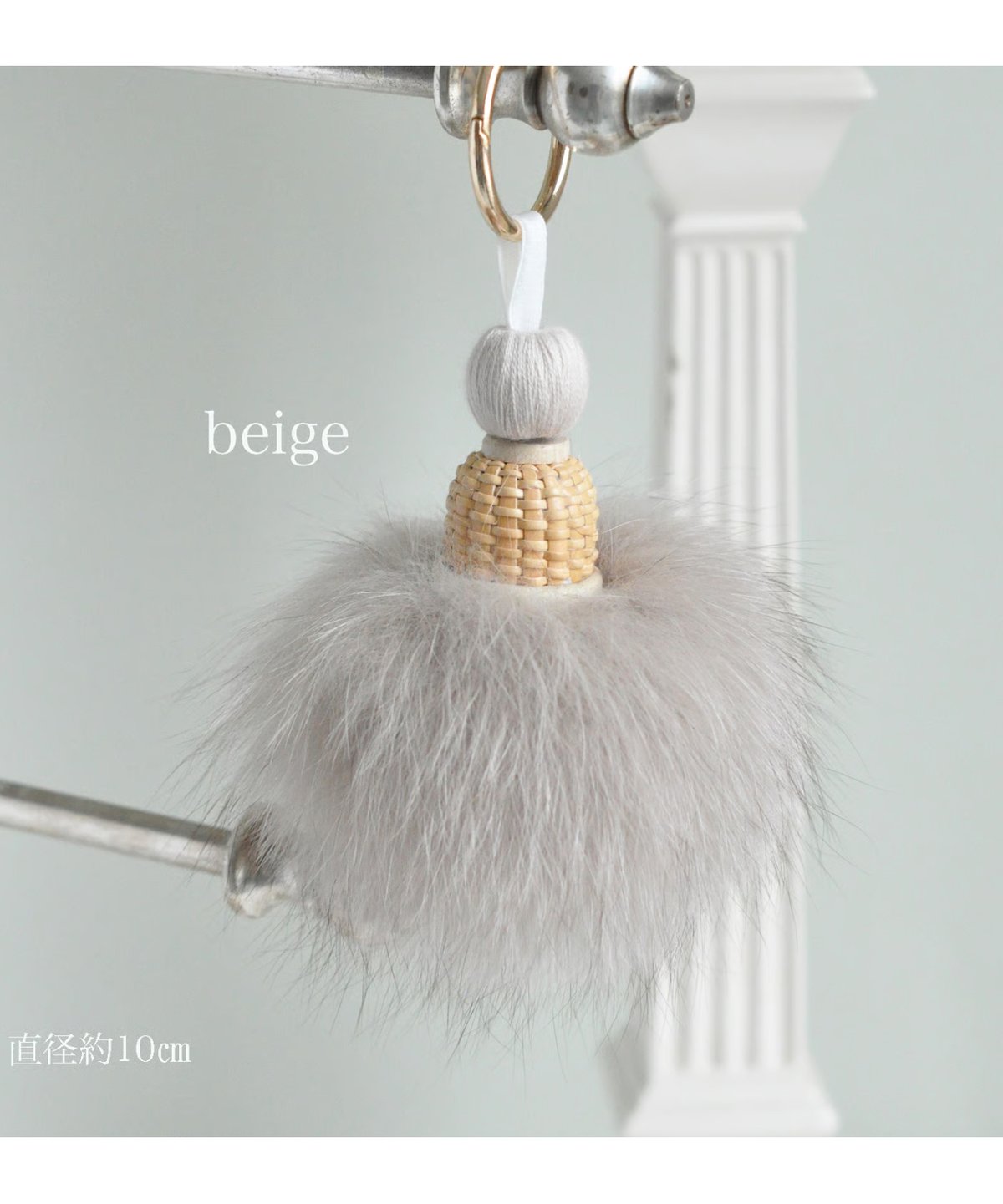 セーブルファー付きナンタケットバスケット 美品 フォクシーがお好きな方にも♡ セーブルファー付きナンタケットバスケット 美品 フォクシーがお