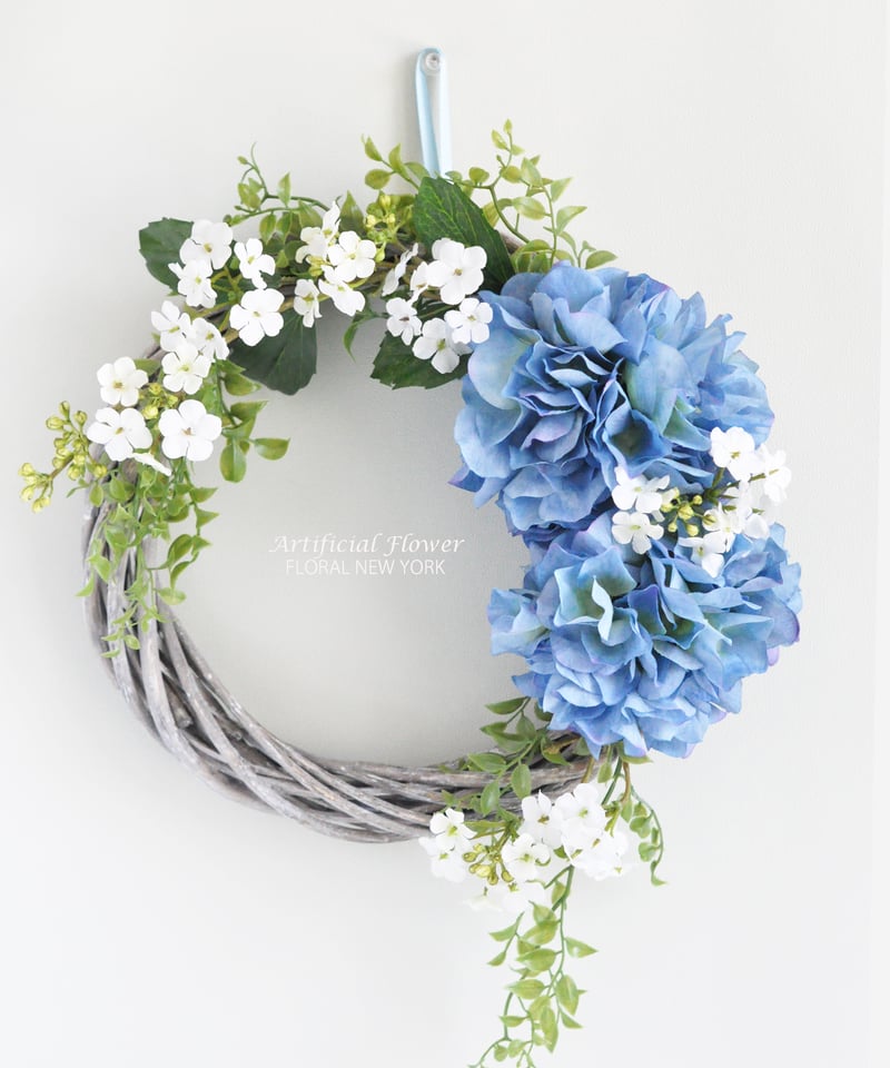 紫陽花と花々のリース 紫陽花と花々リース tjp