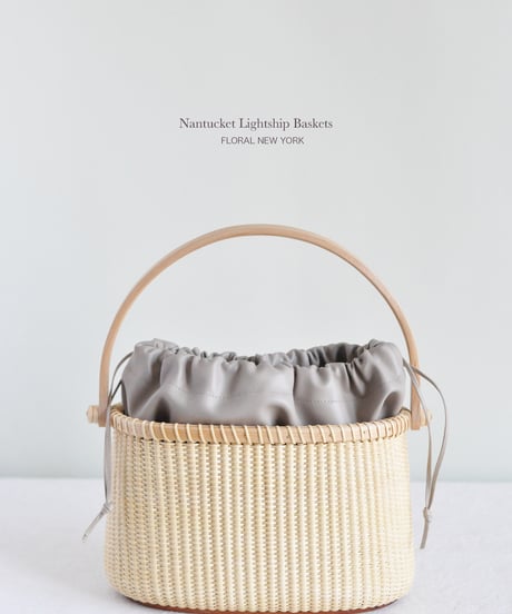 【フェイクレザーインナーバッグMサイズ・グレージュ・やや硬め】（日本製）