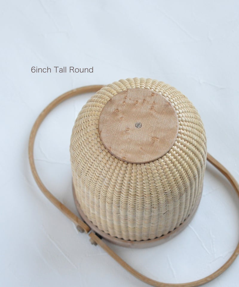 ナンタケットバスケット　6inch round ナンタケットバスケット・6インチラウンド | 兵庫県芦屋市