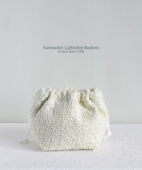 【クリームツイードインナーバッグ　Mサイズ】（日本製）