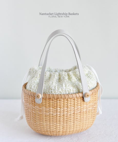 【クリームツイードインナーバッグ　Mサイズ】（日本製）